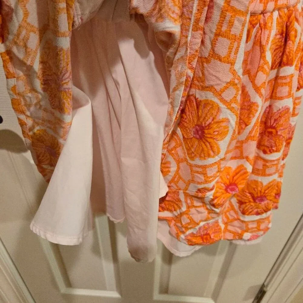 Emily McCarthy Swing Short in Floral Crochet Size Small